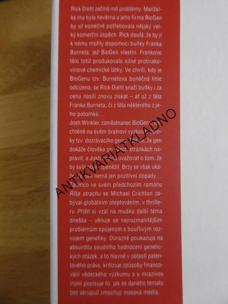 PŘÍŠTÍ, MICHAEL CRICHTON, **an