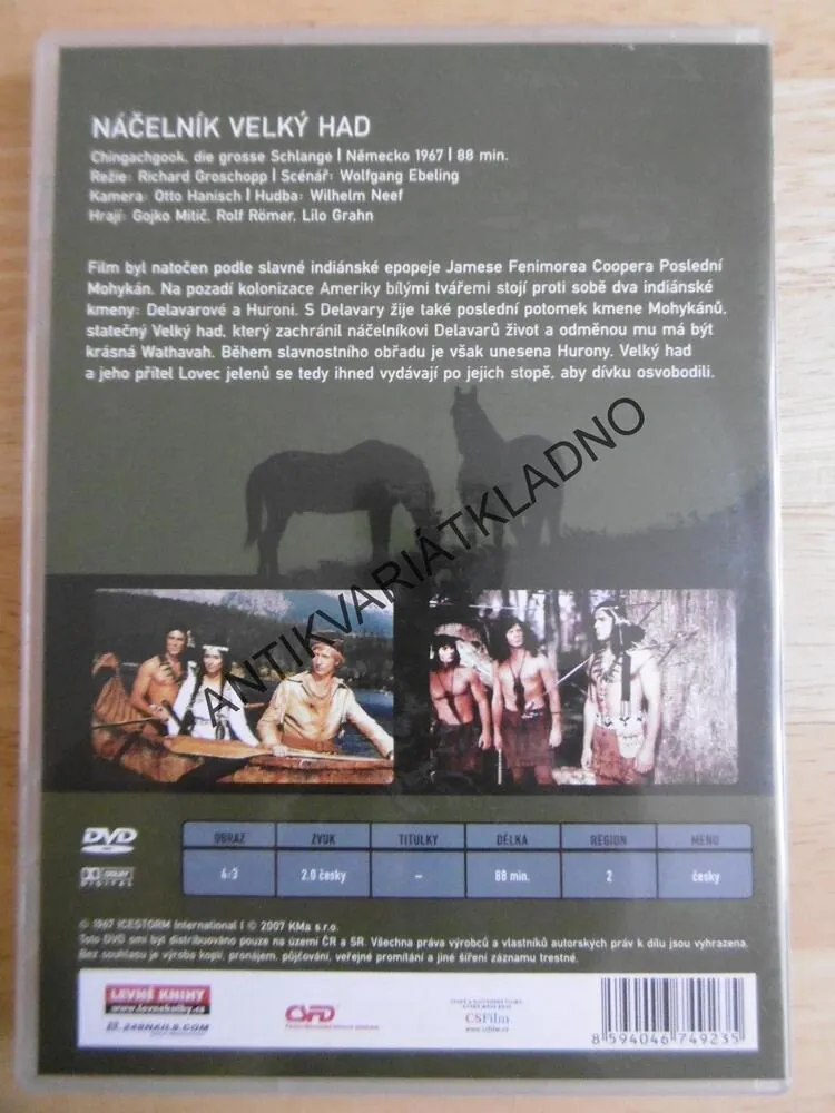NÁČELNÍK VELKÝ HAD, DVD FILM
