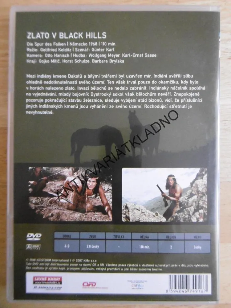 ZLATO V BLACK HILLS, DVD FILM