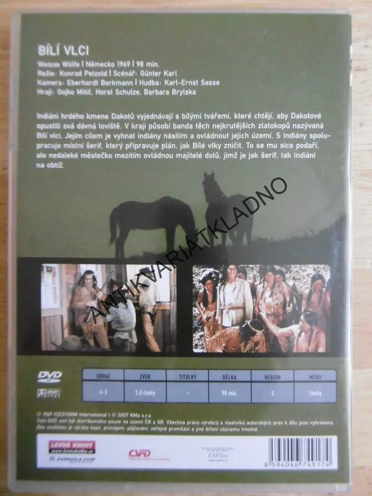 BÍLÍ VLCI, DVD FILM