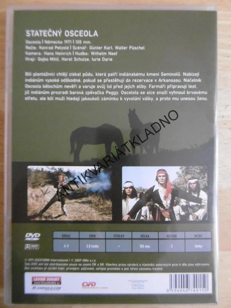 STATEČNÝ OSCEOLA, DVD FILM