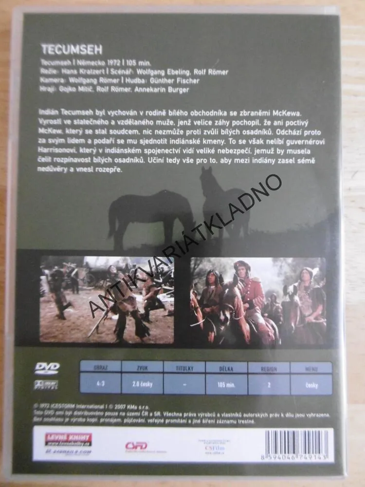 TECUMSEH, DVD FILM