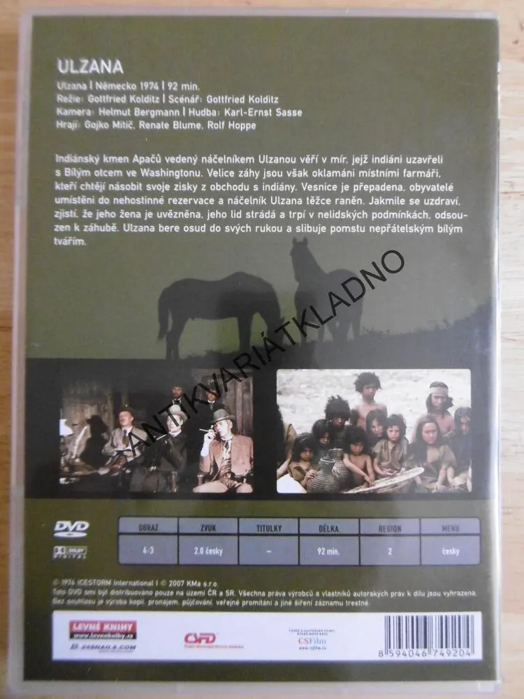 ULZANA, DVD FILM