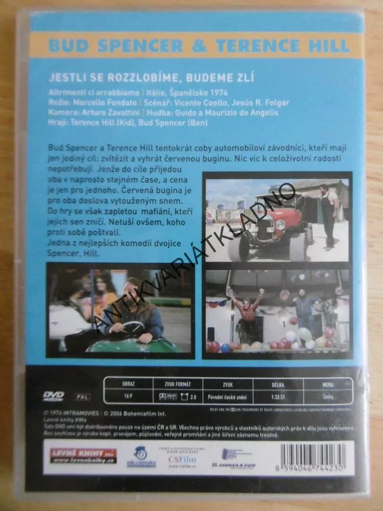 JESTLI SE ROZZLOBÍME, BUDEME ZLÍ, DVD FILM