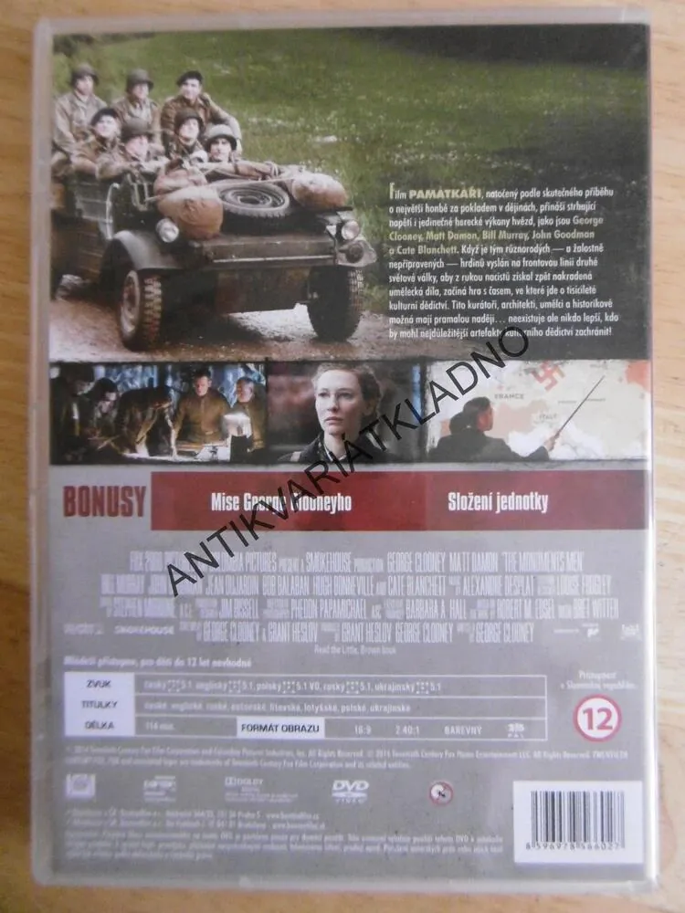 PAMÁTKÁŘI, DVD FILM
