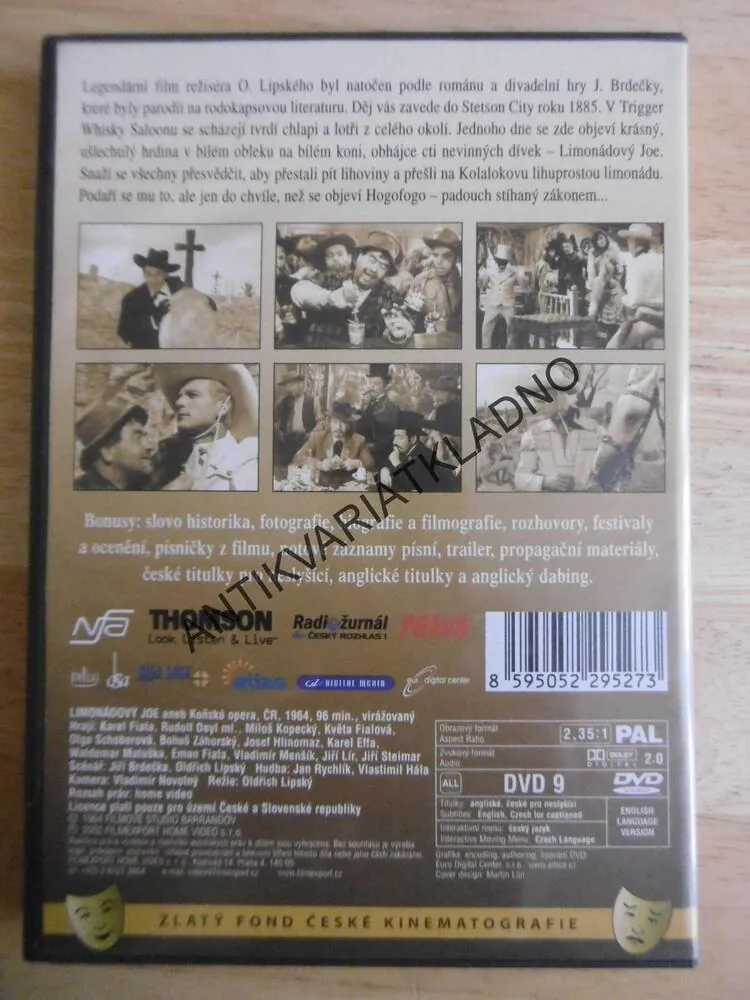LIMONÁDOVÝ JOE ANEB KOŇSKÁ OPERA, DVD FILM ČR