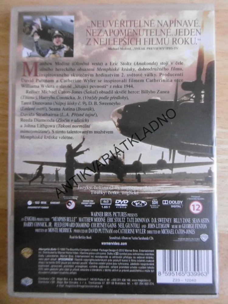 MEMPHISKÁ KRÁSKA, DVD FILM