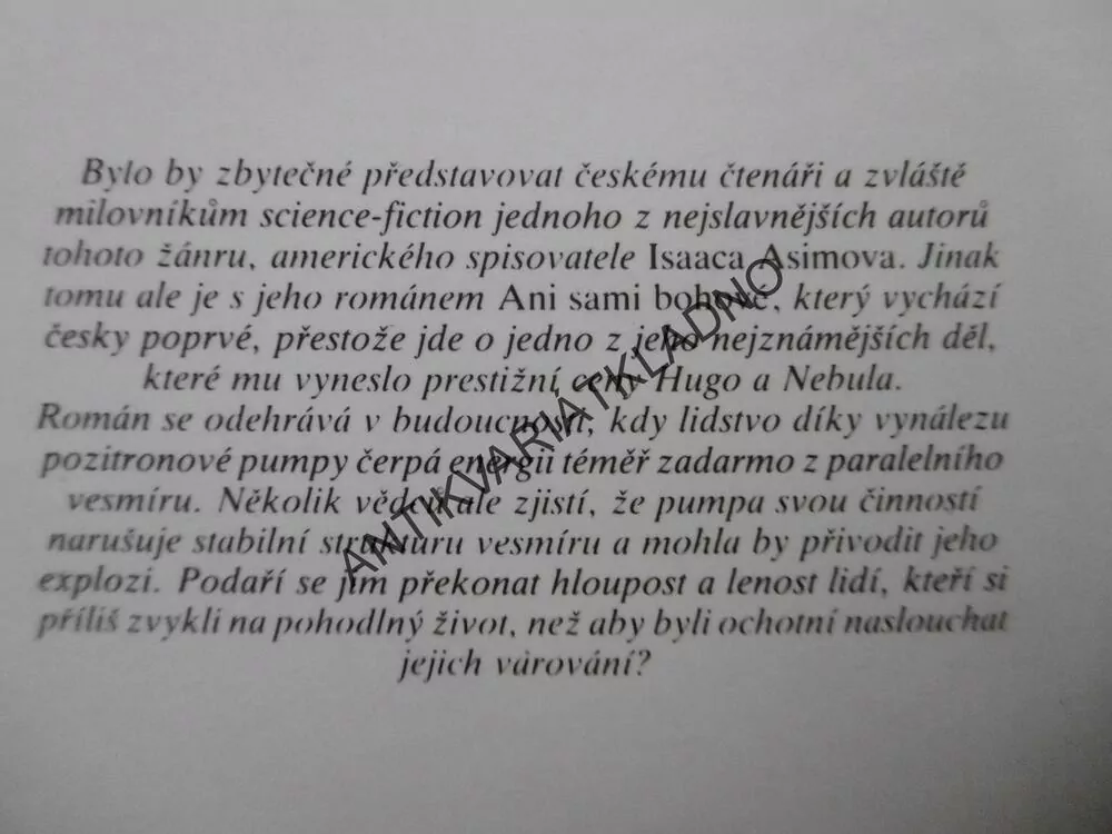 ANI SAMI BOHOVÉ, ISAAC ASIMOV, **an