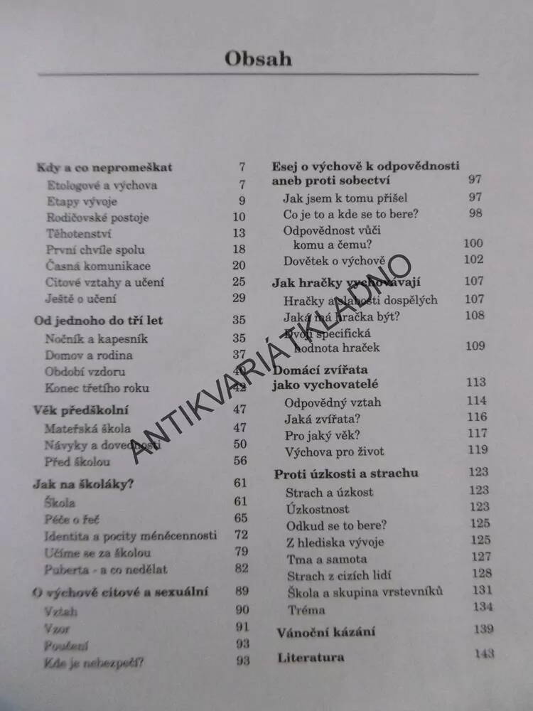 CO, KDY A JAK VE VÝCHOVĚ DĚTÍ, ZDENĚK MATĚJČEK, **an