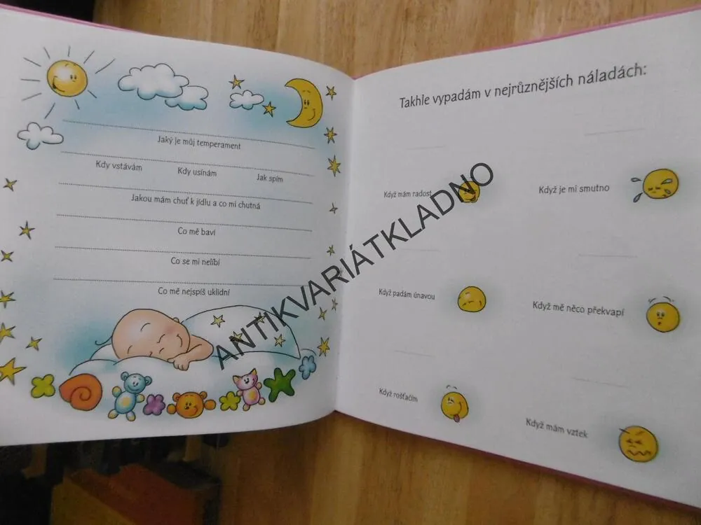 NAŠE HOLČIČKA, PRVNÍ ALBUM, MOJE PRVNÍ KNIHA, **an