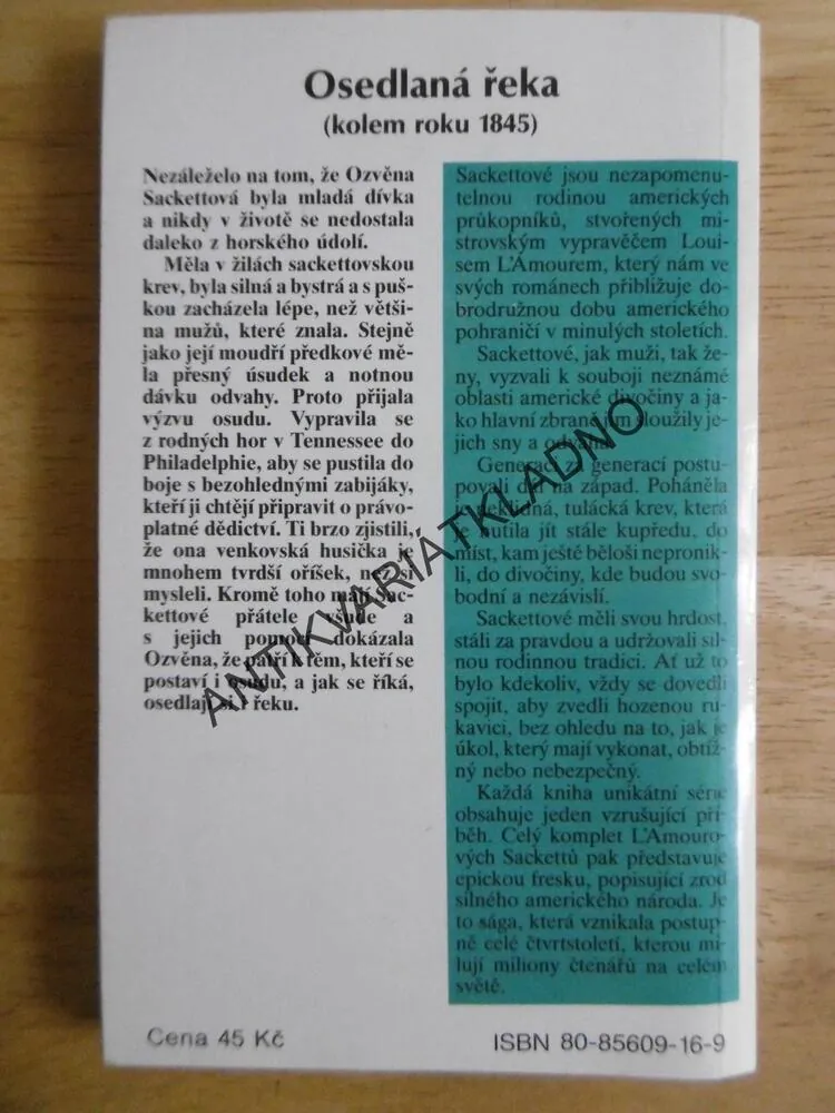 OSEDLANÁ ŘEKA, LOUIS L´AMOUR