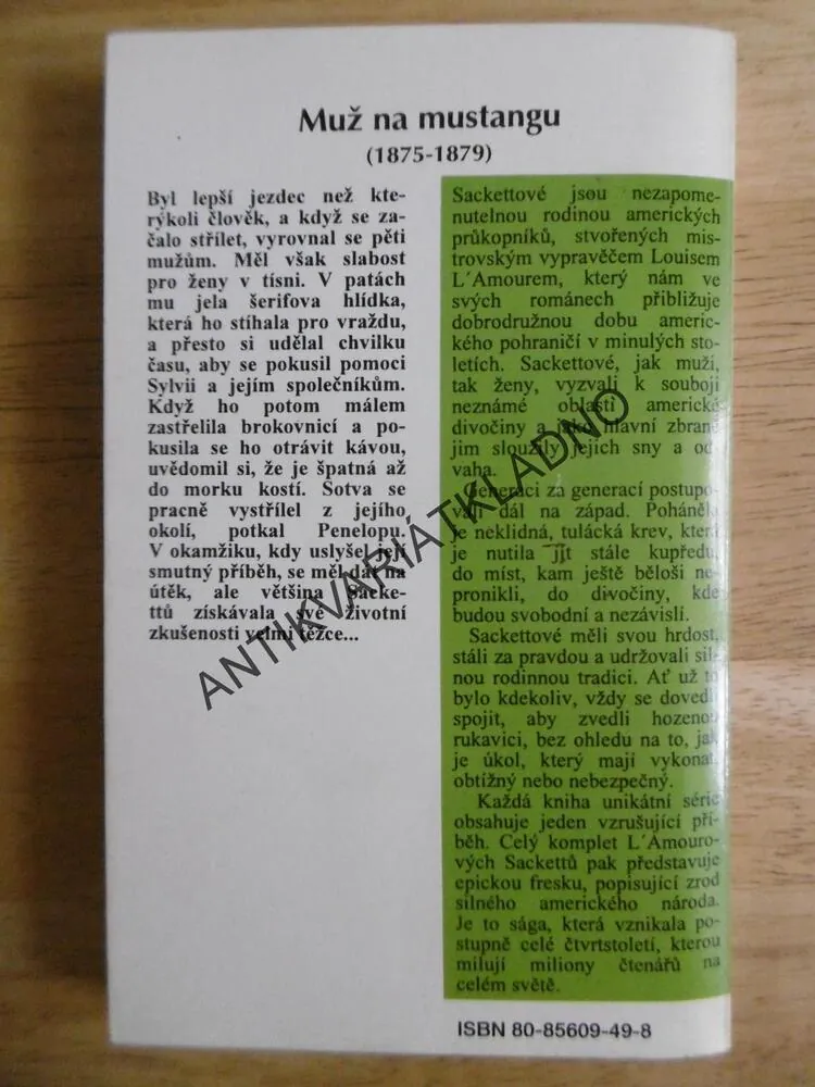MUŽ NA MUSTANGU, LOUIS L´AMOUR, **an