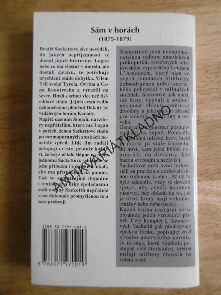 SÁM V HORÁCH, LOUIS L´AMOUR, **an
