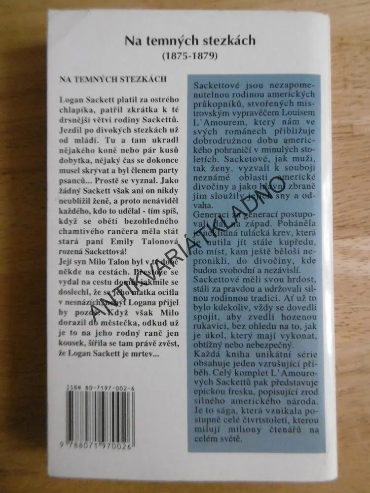 NA TEMNÝCH STEZKÁCH, LOUIS L´AMOUR, **an