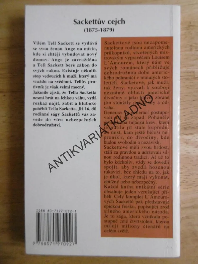 SACKETTŮV CEJCH, LOUIS L´AMOUR, **an