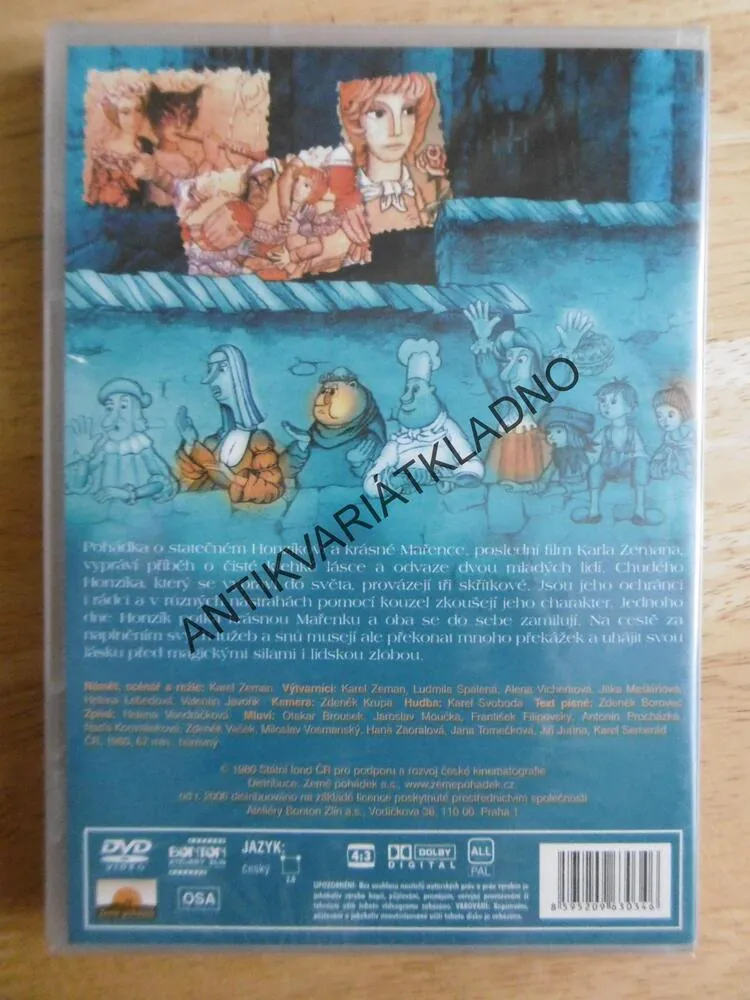 POHÁDKA O HONZÍKOVI A MAŘENCE, DVD FILM 