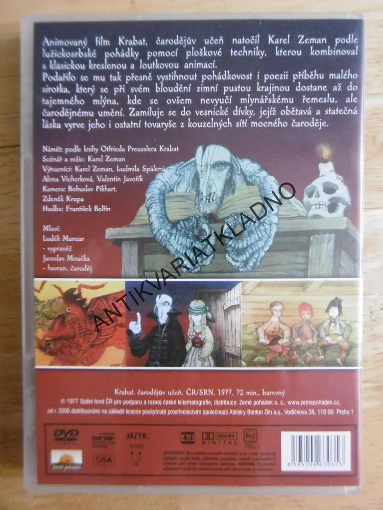 KRABAT, ČARODĚJŮV UČEŇ, DVD FILM 