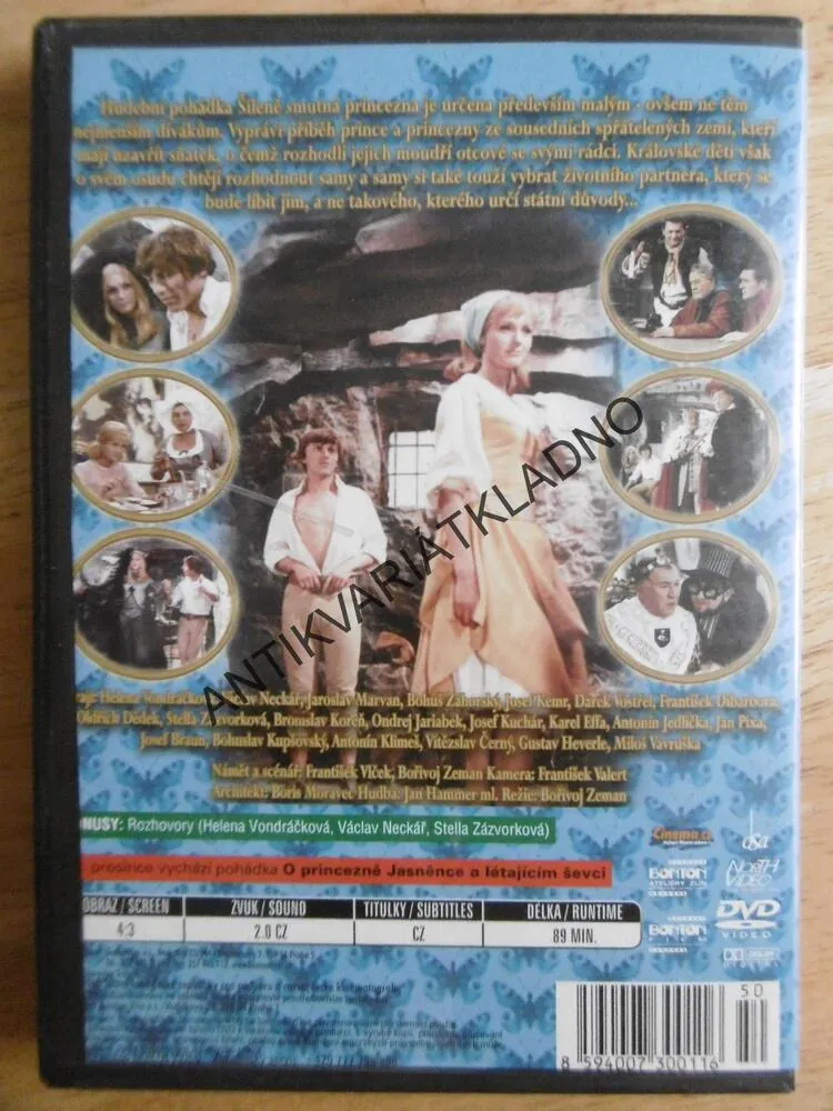 ŠÍLENĚ SMUTNÁ PRINCEZNA, DVD FILM ČR