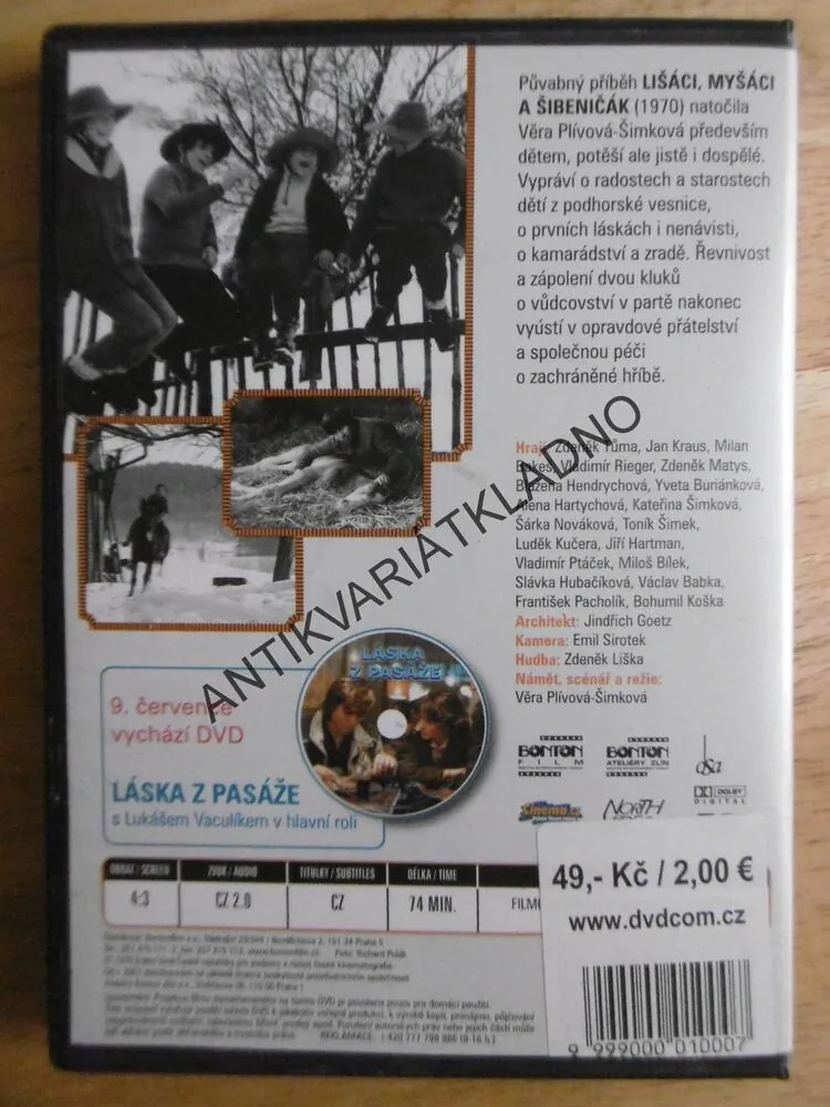 LIŠÁCI, MYŠÁCI A ŠIBĚNIČÁK, DVD FILM ČR