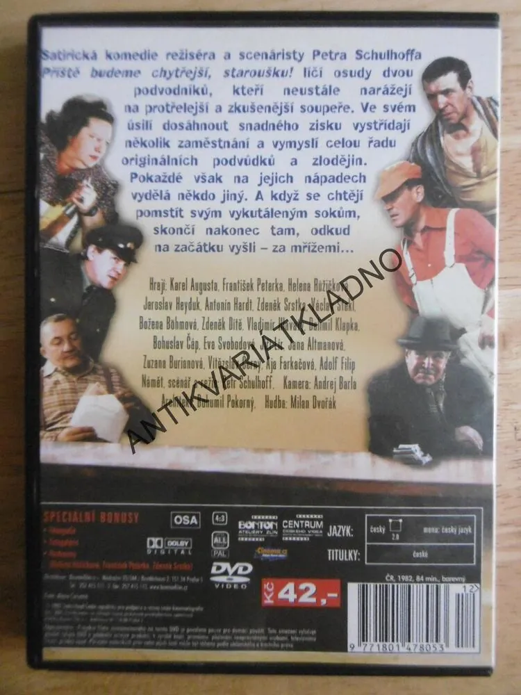 PŘÍŠTĚ BUDEME CHYTŘEJŠÍ,STAROUŠKU! DVD FILM ČR