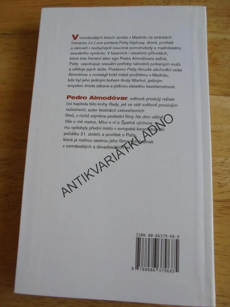 VENUŠE ZÁCHODKŮ, PEDRO ALMODÓVAR, PATTY DIPHUSA, **an