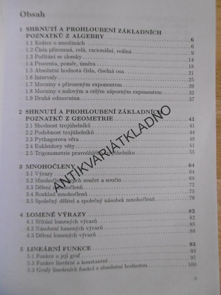 MATEMATIKA PRO NETECHNICKÉ OBORY SOŠ A SOU,1.