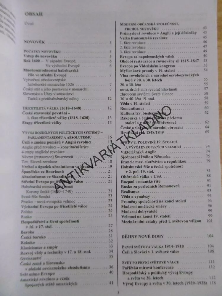 DĚJEPIS II. V KOSTCE PRO STŘEDNÍ ŠKOLY, LANK, VONDRA