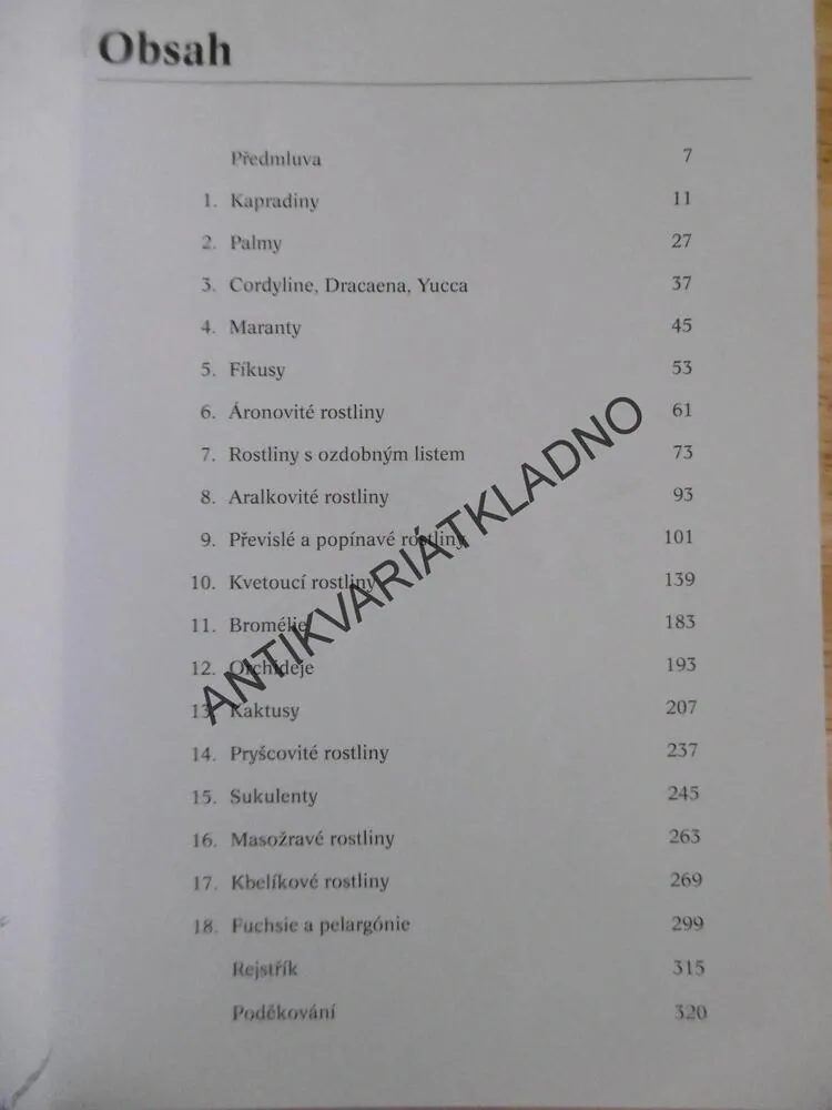 POKOJOVÉ ROSTLINY OD A DO ZET, JAK O NĚ PEČOVAT, PRŮVODCE ZAHRÁDKÁŘE, **an