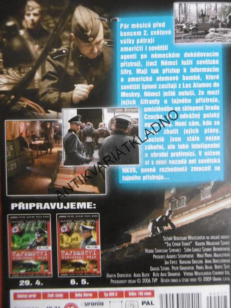 TAJEMSTVÍ ŠIFROVACÍ VĚŽE 1-4, DVD FILM