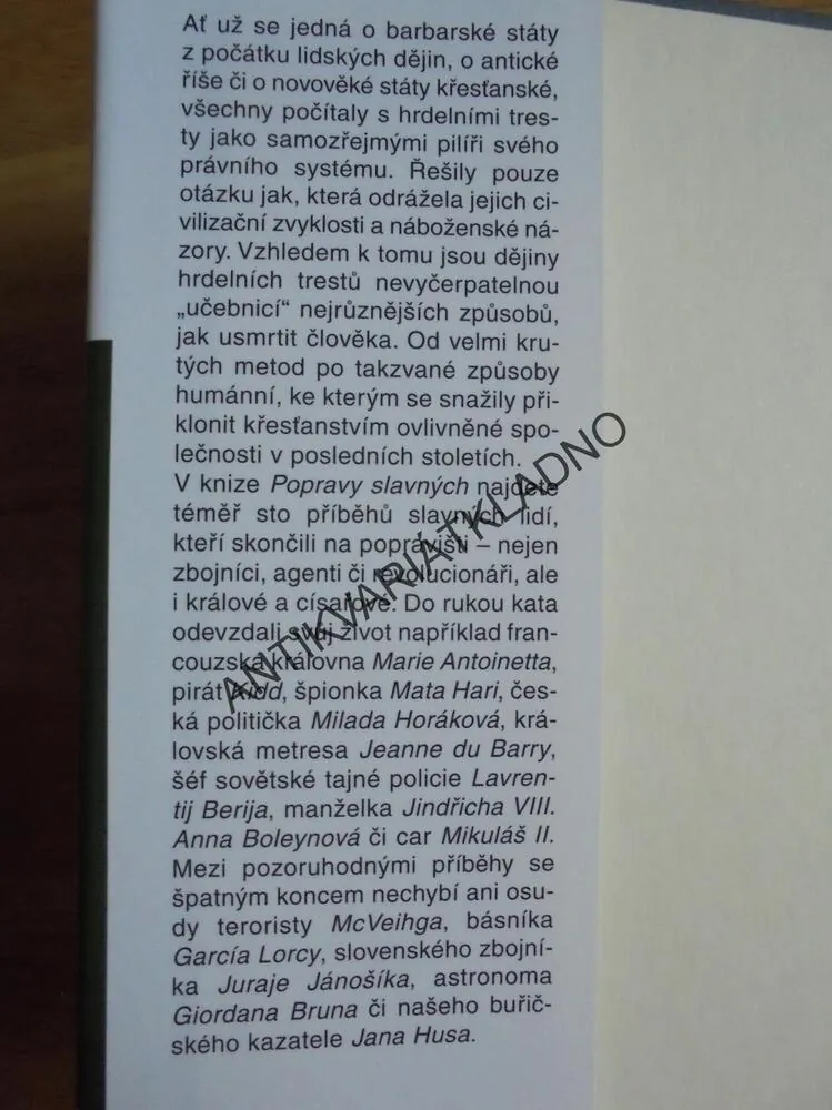 POPRAVY SLAVNÝCH, LIBOR BUDÍNSKÝ, **an