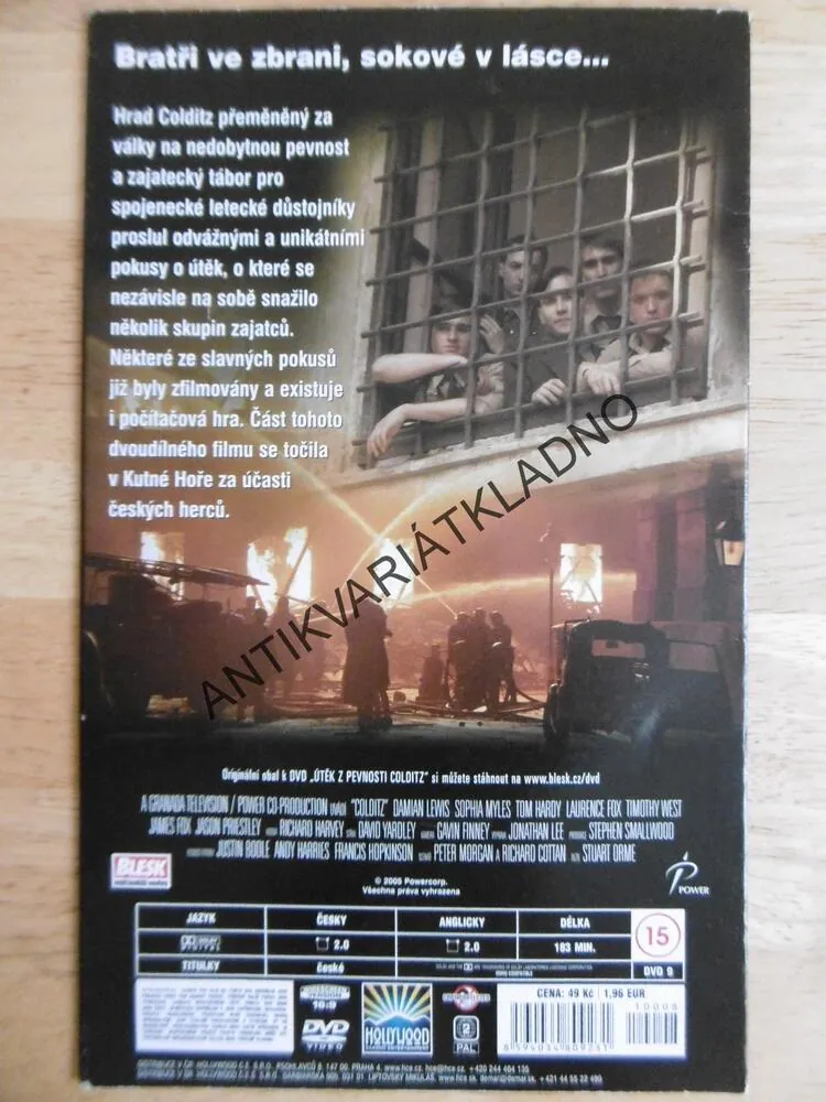 ÚTĚK Z PEVNOSTI COLDITZ, DVD FILM 