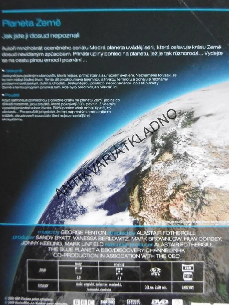 ZÁZRAČNÁ PLANETA 2., JESKYNĚ, POUŠTĚ,, DVD FILM DOKUMENT