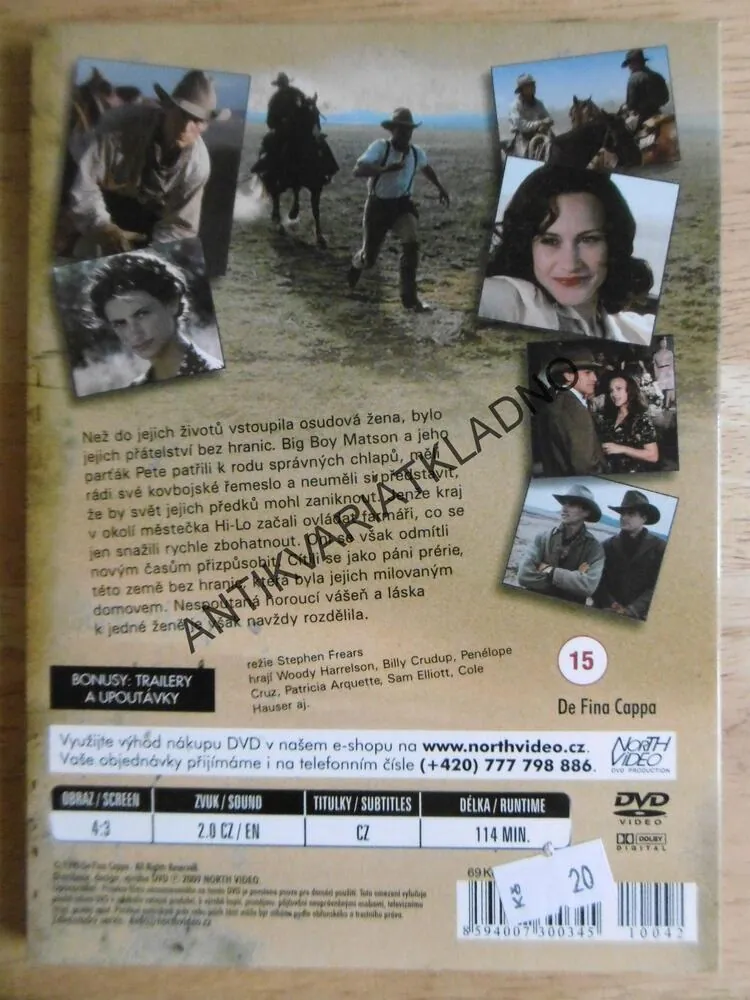 POSLEDNÍ KOVBOJ, WOODY HARRELSON, DVD FILM