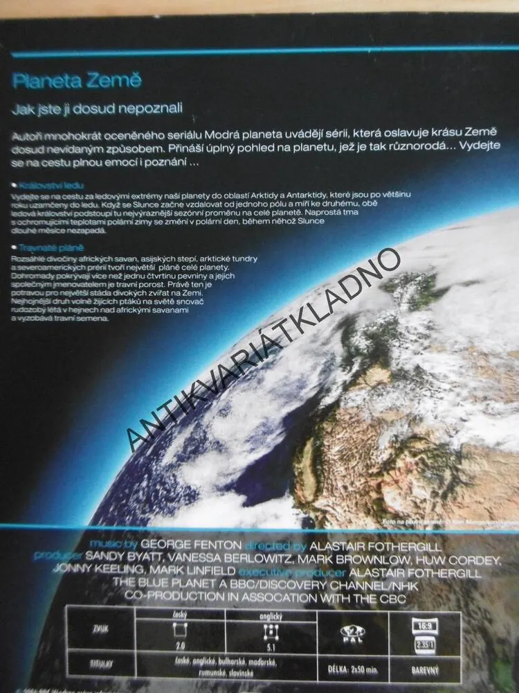ZÁZRAČNÁ PLANETA 3., KRÁLOVSTVÍ LEDU, TRAVNATÉ PLÁNĚ, DVD FILM DOKUMENT