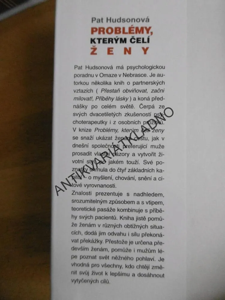 PROBLÉMY, KTERÝM, ČELÍ ŽENY, PAT HUDSONOVÁ, JAK PROSADIT VLASTNÍ NÁZOR, **an