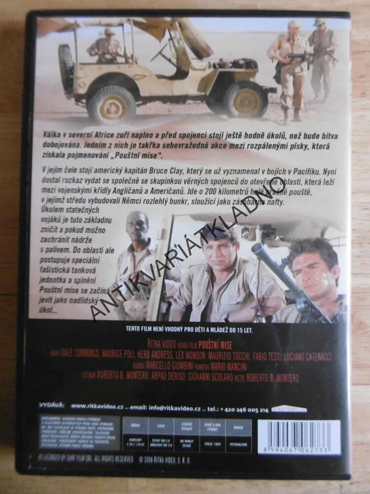 POUŠTNÍ MISE, DVD FILM