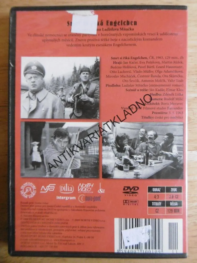 SMRT SI ŘÍKÁ ENGELCHEN, DVD FILM