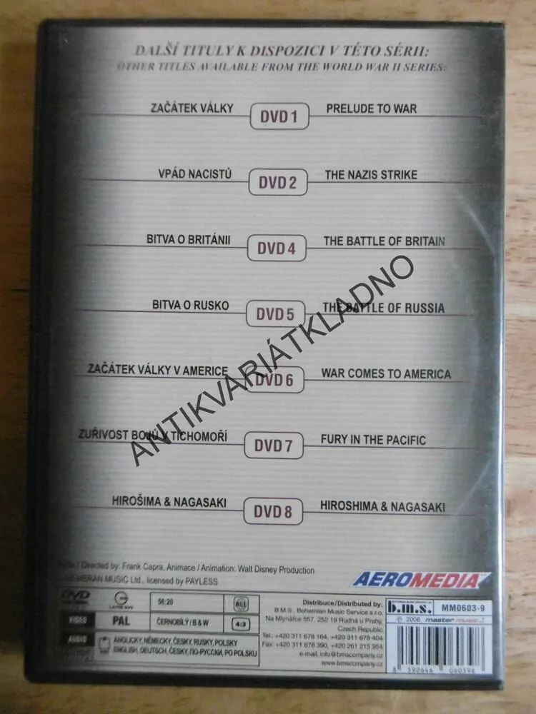DRUHÁ SVĚTOVÁ VÁLKA 3., ROZDĚLENÍ A DOBYTÍ, DVD FILM DOKUMENT
