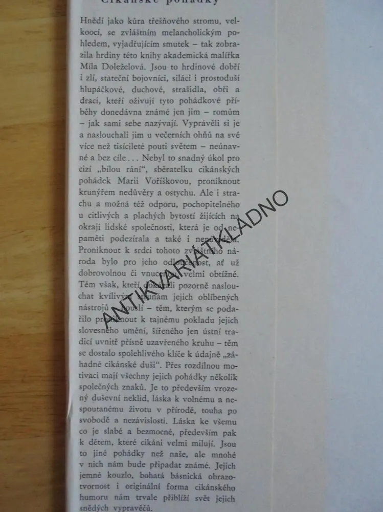 ZPÍVAJÍCÍ HOUSLE, CIKÁNSKÉ POHÁDKY, VOŘÍŠKOVÁ,1969