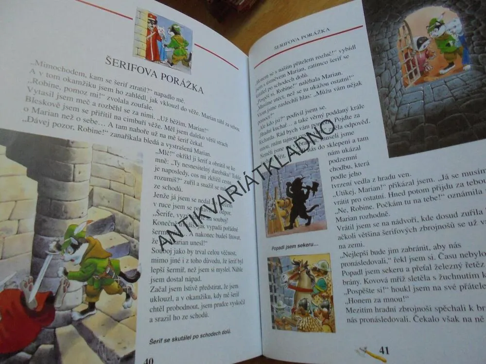ROBIN HOOD, DOBRODRUŽNÉ ČTENÍ, WOLF, **an