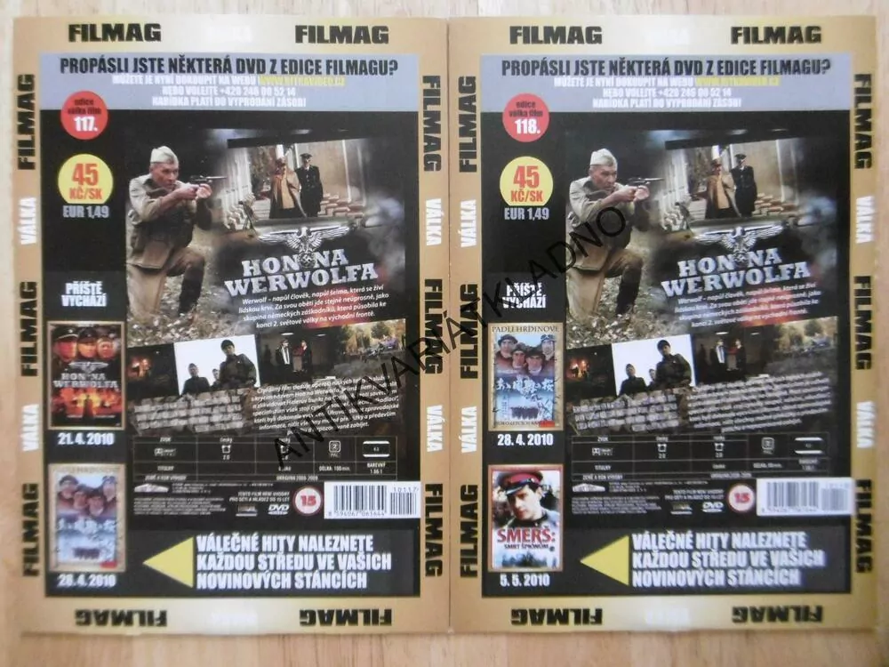 HON NA WERWOLFA, 1-2, DVD FILM SVĚT.VÁLKA