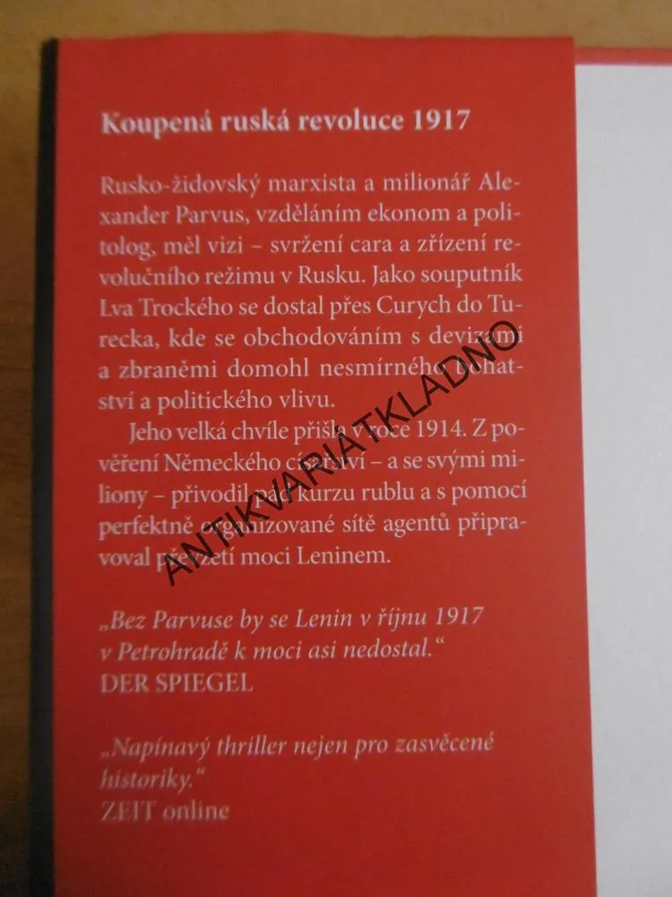 TAJNÁ AKTA PARVUS, ZÁKULISÍ BOLŠEVICKÉ REVOLUCE V RUSKU, ELISABETH HERESCHOVÁ