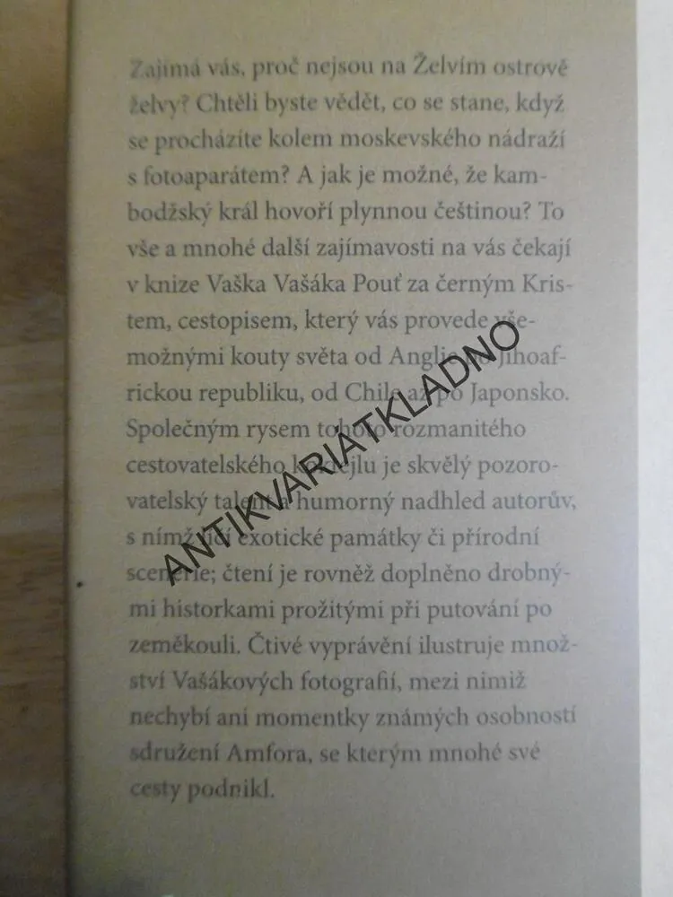 POUŤ ZA ČERNÝM KRISTEM PĚTI SVĚTADÍLY, VAŠEK VAŠÁK, **an