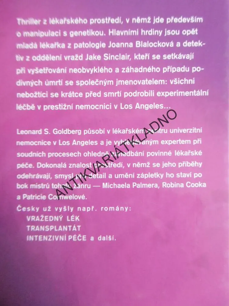 VRAŽEDNÉ PROCEDURY, LEONARD S. GOLDBERG, **an