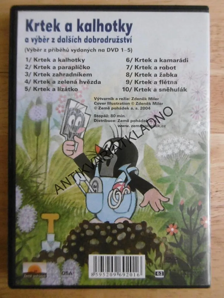 KRTEK A KALHOTKY VÝBĚR Z DALŠÍCH DOBRODRUŽSTVÍ, DVD FILM POHÁDKA