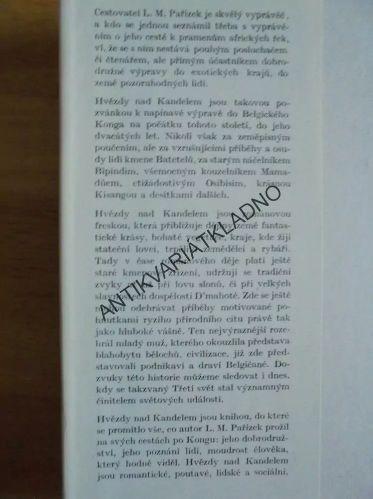 HVĚZDY NAD KANDELEM, L.M.PAŘÍZEK, 1973, VÁŠA