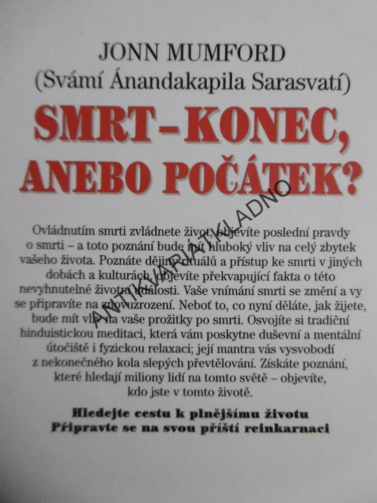 SMRT-KONEC ANEBO POČÁTEK?, JONN MUMFORD, TAJEMSTVÍ ŽIVOTA A SMRTI, **an