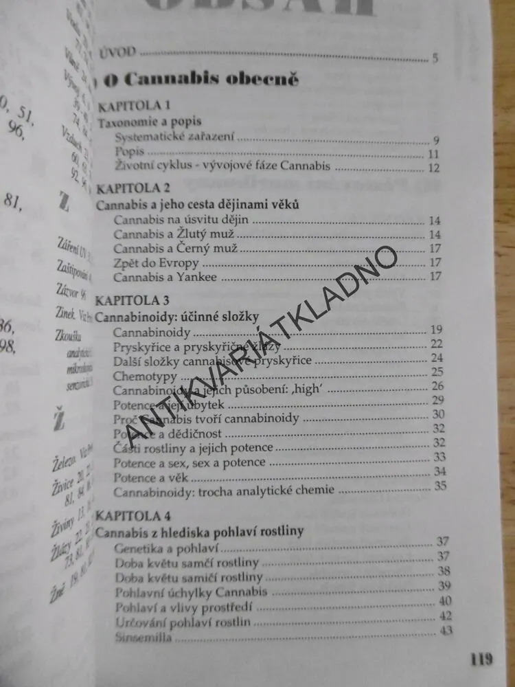 KNIHA O MARIHUANĚ, MARIHUANA, LIBOR DUPAL, KVĚTINA, ROSTLINY