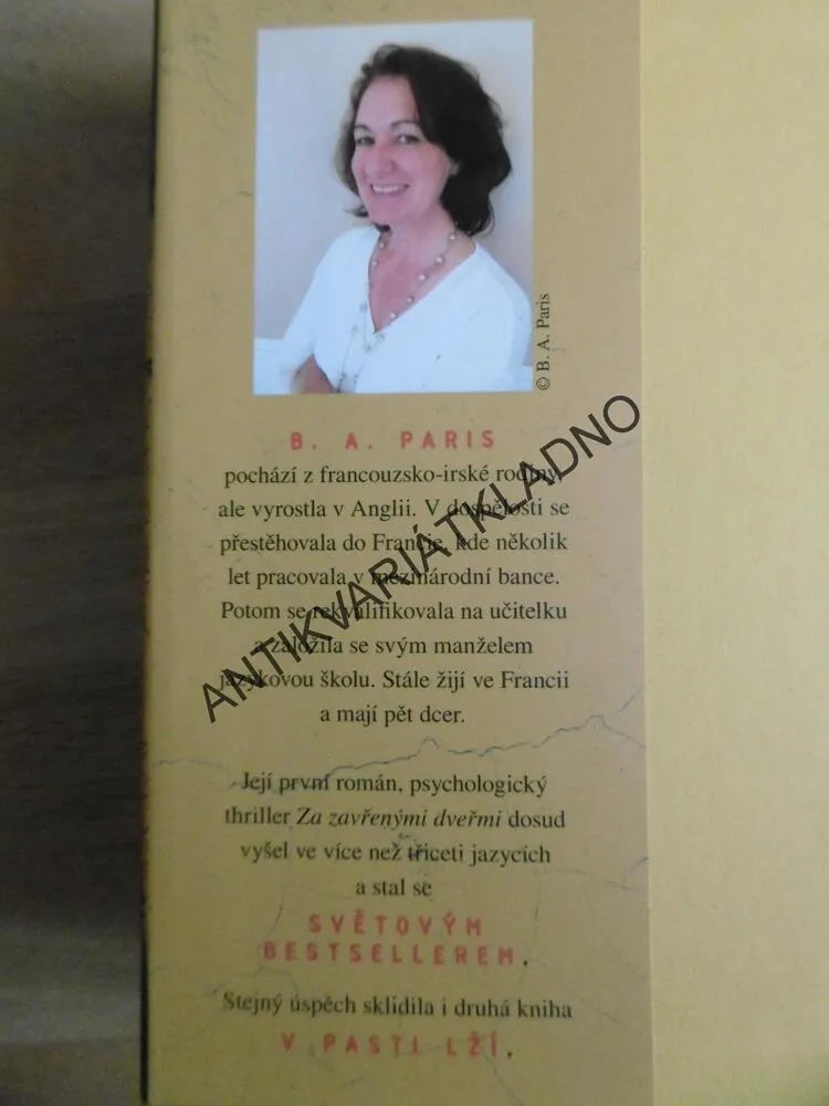 PŘIVEĎ MĚ ZPÁTKY, B.A.PARIS, 