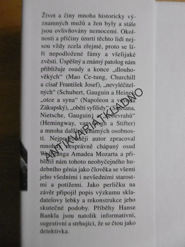 ŽIVOT A SMRT SLAVNÝCH, HANS BANKL, **an